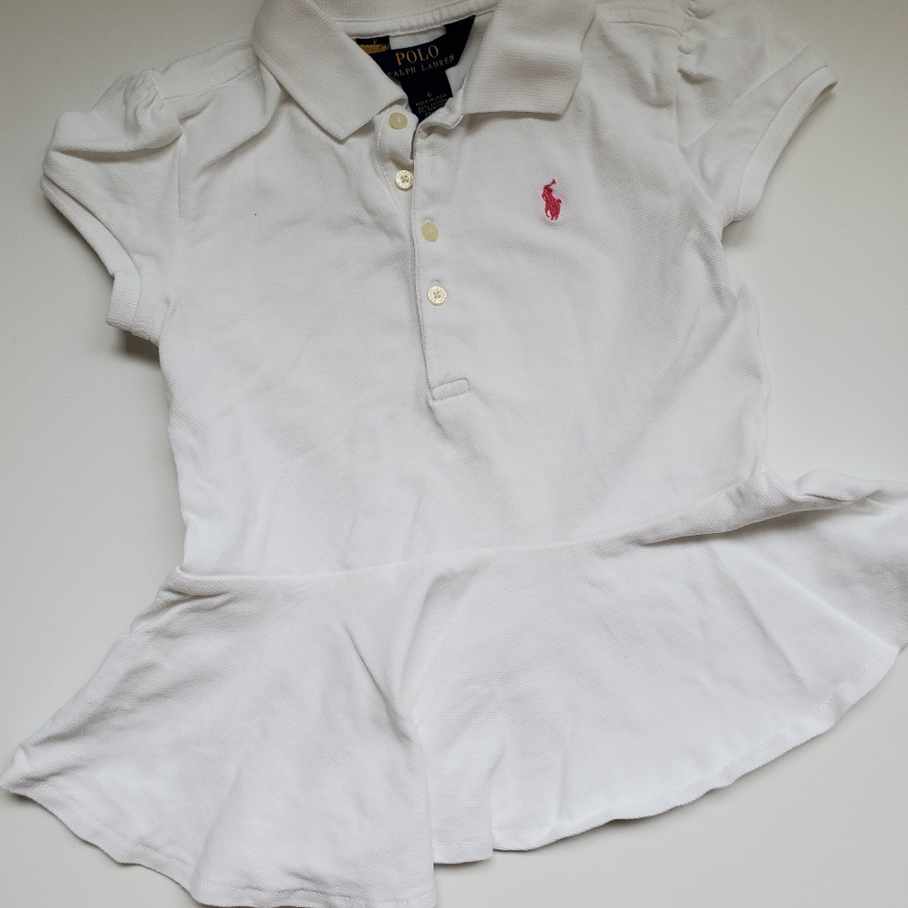 Ralph Lauren Cotton girls Dress white size 6